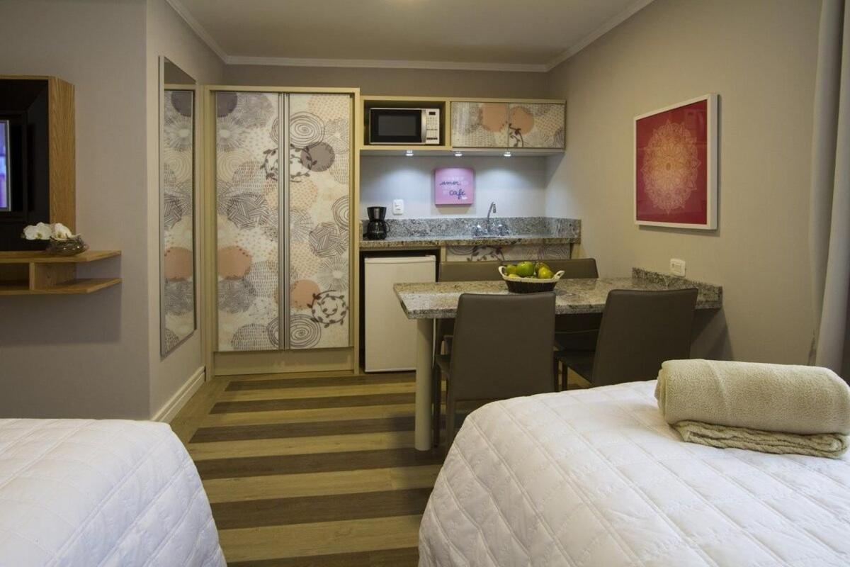 Apartamento Rosa Flat Charm Gramado Exterior foto
